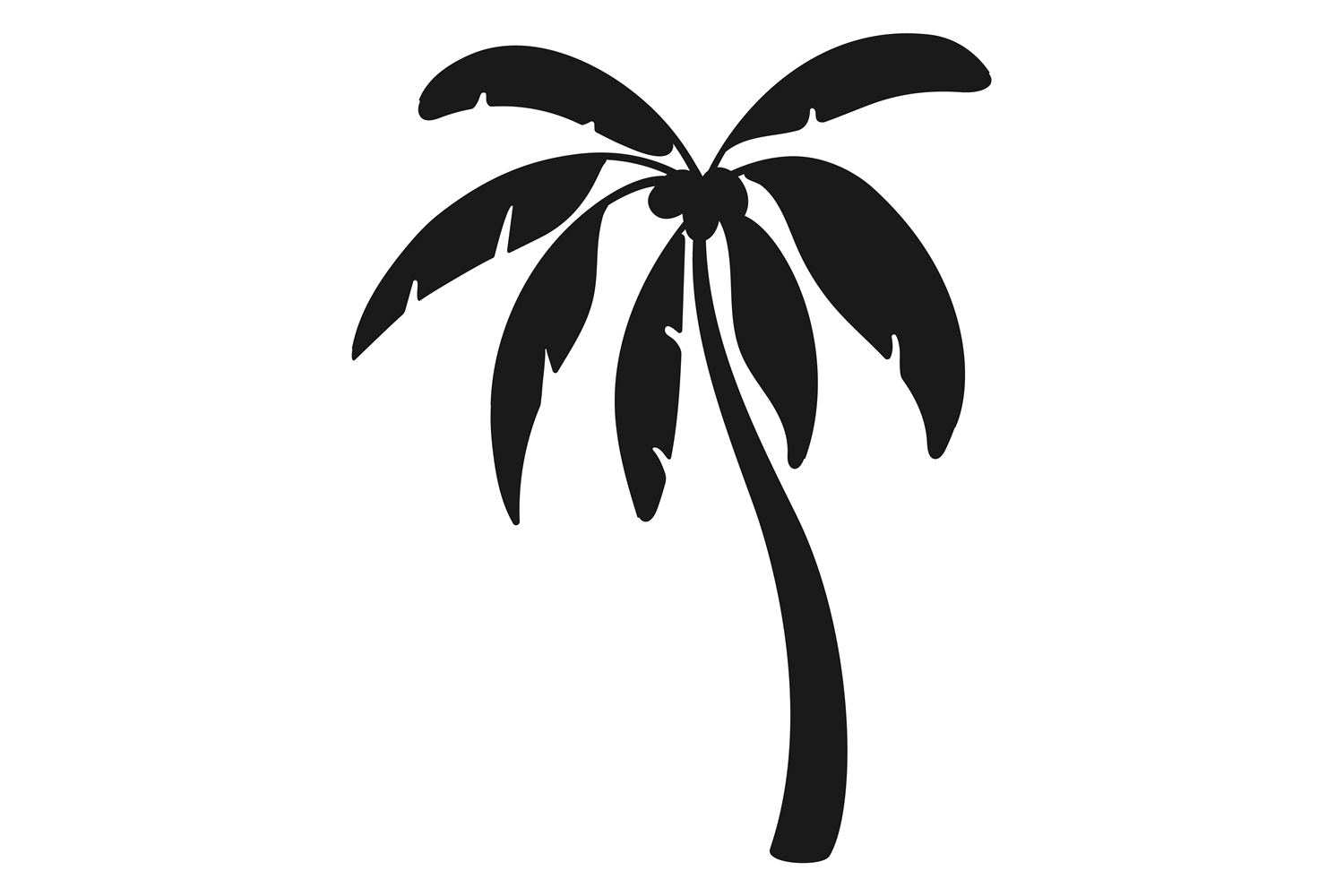 Black Palm Silhouette. Beach Tree. Summe Graphic by ladadikart ...