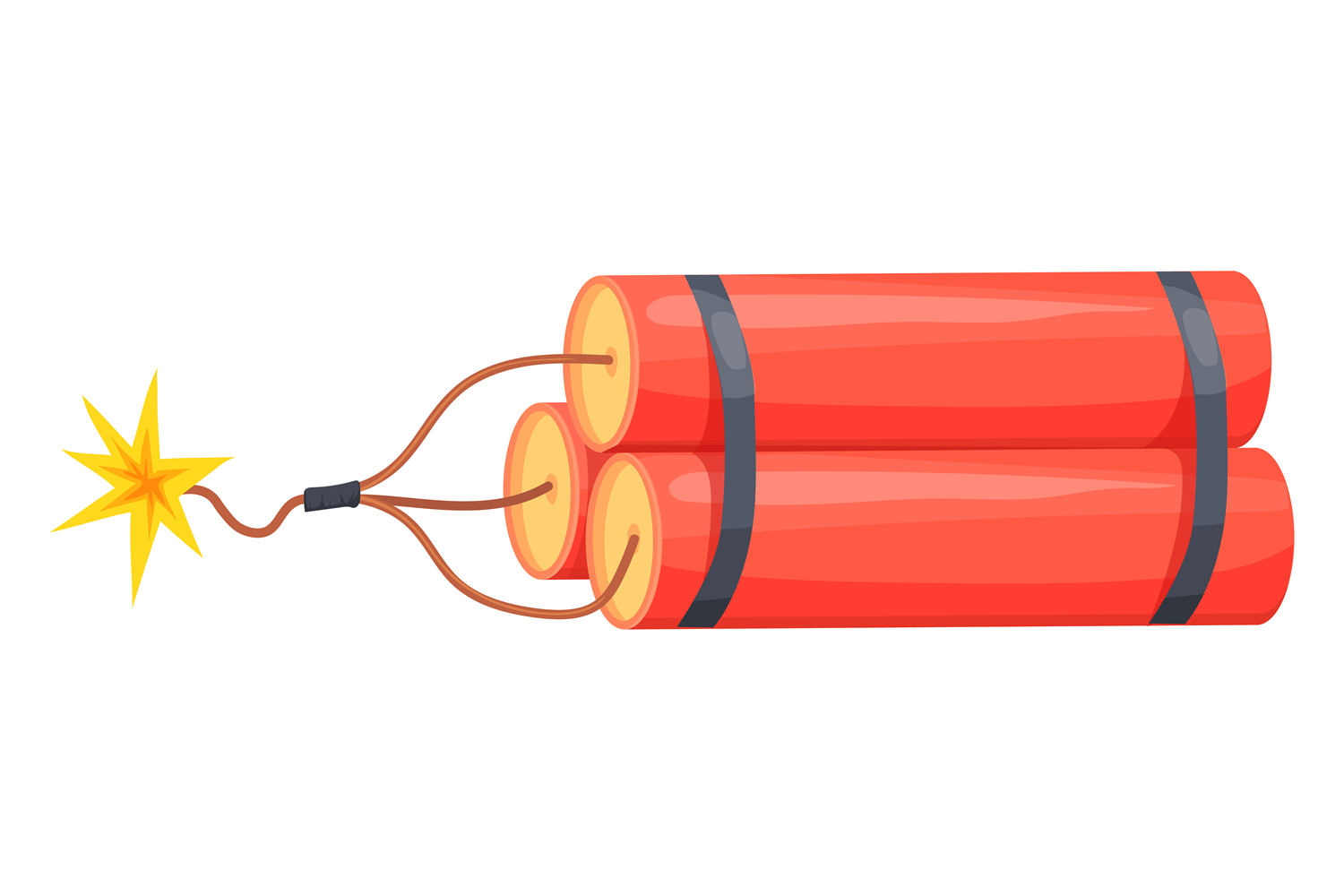 Burning Dynamite Cartoon Icon. Fire Spar Graphic by smartstartstocker ...