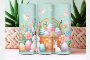 Rabbit Easter Tumbler Wrap Graphic by Crafted Wonders · Creative Fabrica