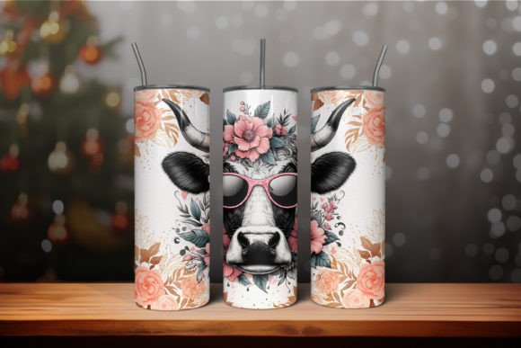 Cow 20oz Tumbler Wrap Graphic by Flipcreatives · Creative Fabrica