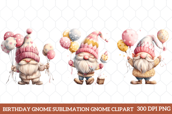 Birthday Gnome Sublimation Gnome Clipart Graphic By Craftart · Creative
