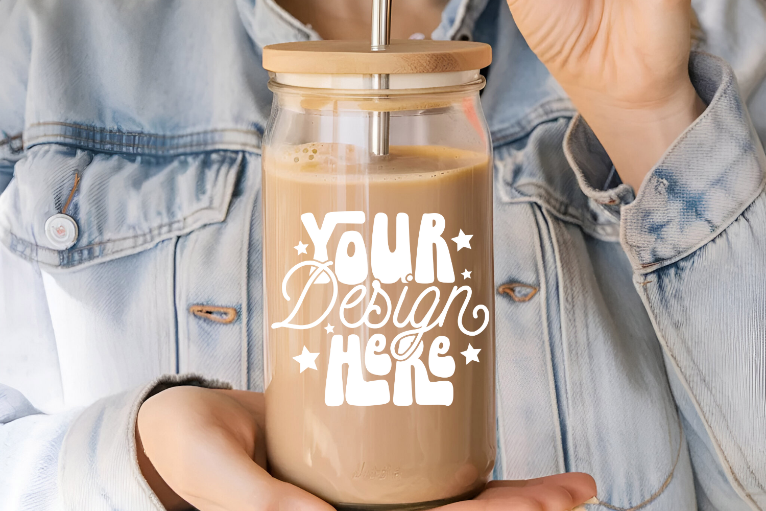 16oz Glass Can Mockup Graphic by CraftArt · Creative Fabrica