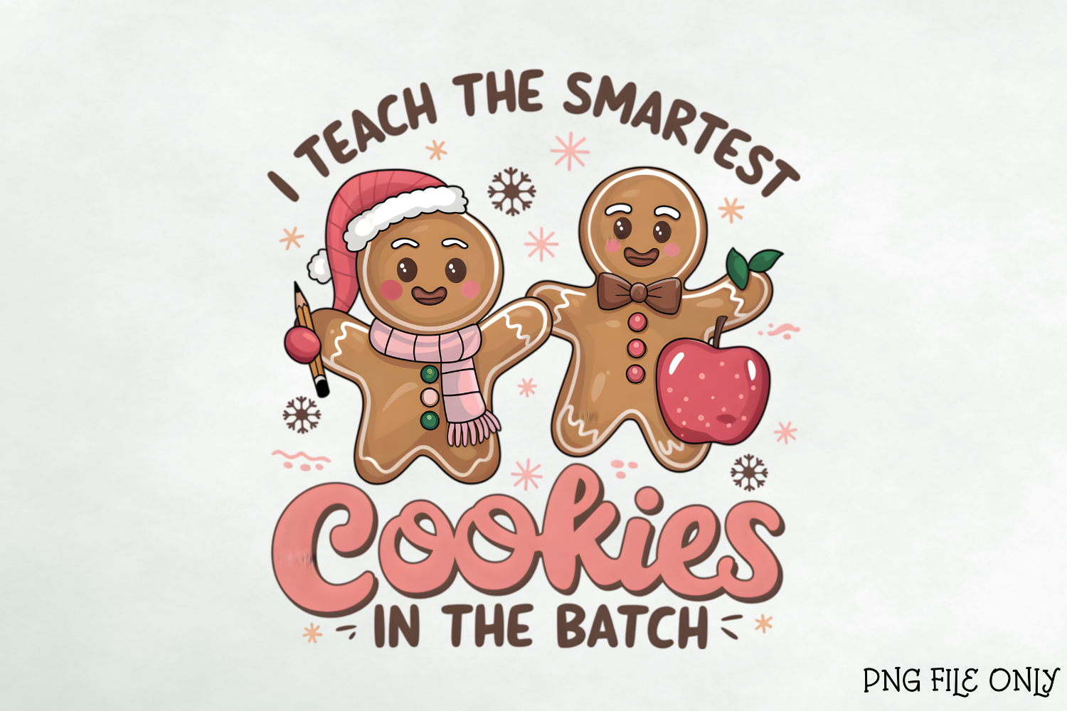 Sweet Christmas Gingerbread Man Quotes Graphic by CreativeSVGZone ...